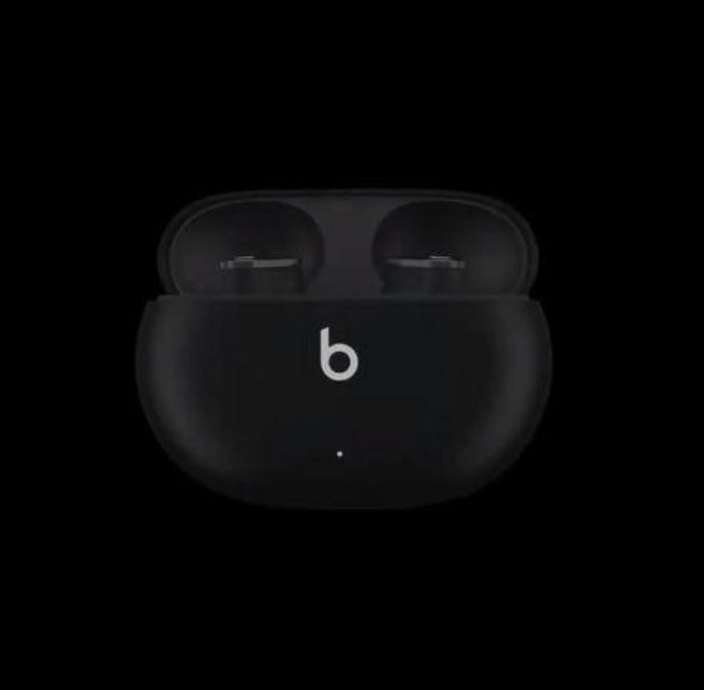 Is LeBron James wearing secret Apple headphones here?