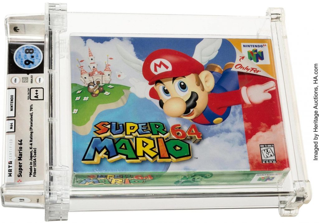 Super Mario 64 sold for $ 1.5 million